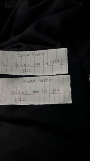 Boolean function 1