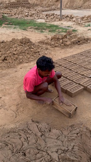 🧱 How Strong Bricks Are Made by Hand | Amazing Village Brick Factory 🔥#brickmaking