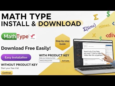 Mathtype Software Download & Installation | Math Type Without Product Key | Math Type Software Use