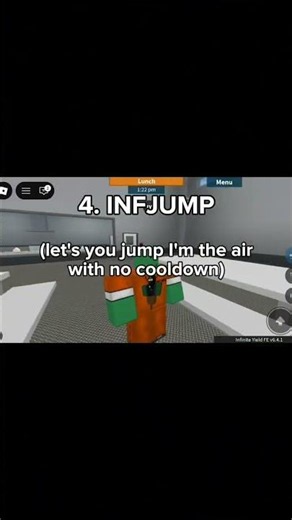 top 5 infinite yield commands #roblox #robloxhackscript #scripting #robloxhackingtutorial #robux