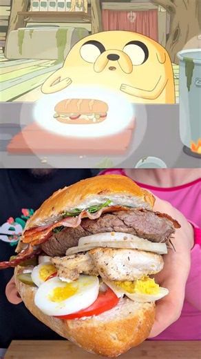 We Made Jake’s PERFECT Sandwich! 🥪 (Adventure Time) #shorts