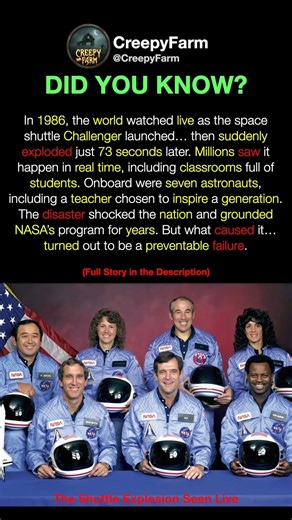 The Challenger Explosion Disaster Seen Live on TV