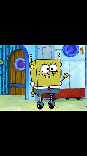 SpongeBob has a NEW Robot Friend! 🤣 #spongebob #spongebobsquarepants #animation