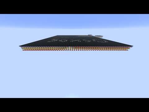 Minecraft 50x50 Pixel RGB Display via Cushions (with python script to insert images)
