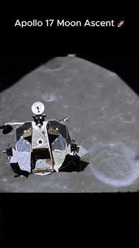 Apollo 17 Lunar Module Ascent 🚀 | The Last Moon Landing in HD #space #nasa #apollo17 #lunar