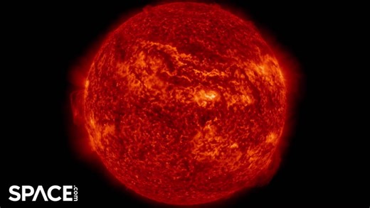 Large filament eruption on sun that was captured by NASA's Solar Dynamics Observatory