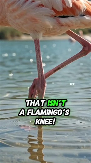 That’s NOT a flamingo’s knee! 😳 Nature is wild!