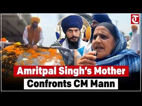 Amritpal Singh’s mother confronts CM Mann during Shukrana Yatra in Rayya; raises detention issue