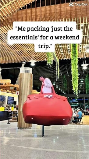 Packing just THE essentials !!!😁