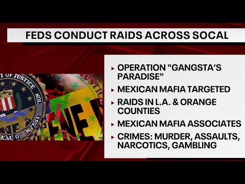 'Operation Gangsta's Paradise': 37 Mexican Mafia associates arrested
