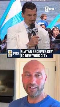 New York Yankees legend Derek Jeter gives Zlatan the Key to The City