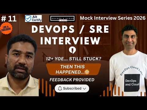 12+ YOE DevOps Interview😳 CI/CD, Kubernetes, Terraform, AWS | Real Scenario + Feedback #devops #aws