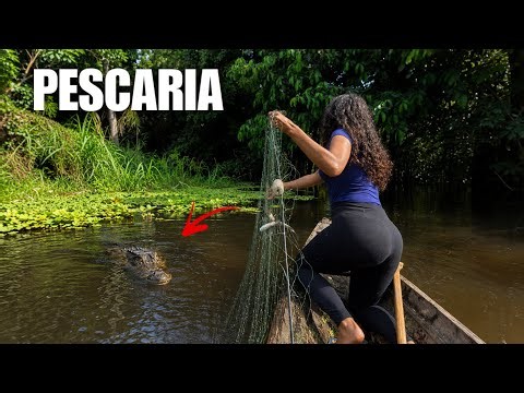 COLOQUEI A MALHADEIRA E OLHA O QUE PEGUEI! PESCARIA NO AMAZONAS 