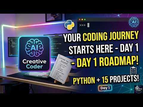 Python Deep Dive: Day 1 - Why Python is the Future of Coding! 🐍🚀 | Basics & Roadmap | Creative Coder