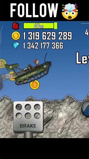 Hill climb racing ultra speed chalange 🤯😱 #gaming #short #hillclimbracing