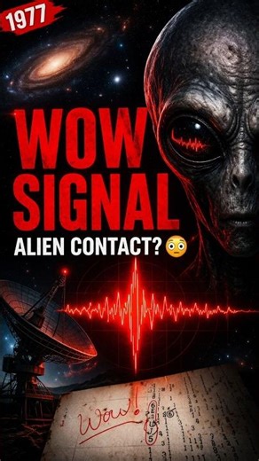 “WOW Signal 1977: Scientists Shocked… Alien Message? 👽”#shorts