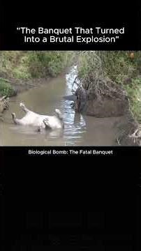 Nature's Biological Bomb: The Dead Hippo Explosion During a Hyena Feast