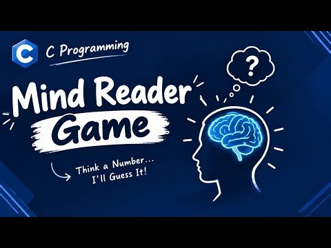 🧠 Mind Reader Game in C | C Programming Project for Beginners | Carrier With Code (CWC)