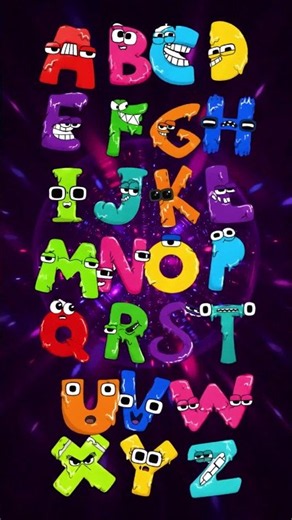 Happy ABC Song | Cute Colorful Alphabet Characters | Learn Uppercase A–Z for Kids #abcsong