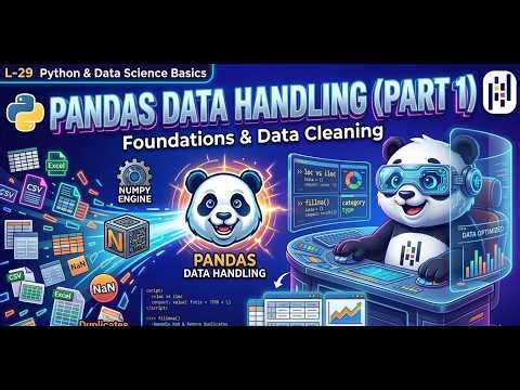 Master Pandas in 1 Hour: Data Cleaning, loc vs iloc & Indexing | Python Basics