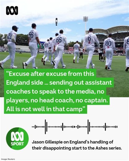 “All is not well in that camp” Jason Gillespie did not hold back ahead of Day 4 of the Adelaide Test 😬 Catch every ball this summer. Live and ad-free on ABC Radio and ABC listen: https://www.abc.net.au/listen/live/sport Follow along with the live blog: https://ab.co/4pNqkNq | ABC Sport