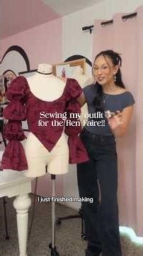 LAST MINUTE: Sewing my Ren Faire Outfit!! #sewingpatterns #renfaire #sewingtutorial
