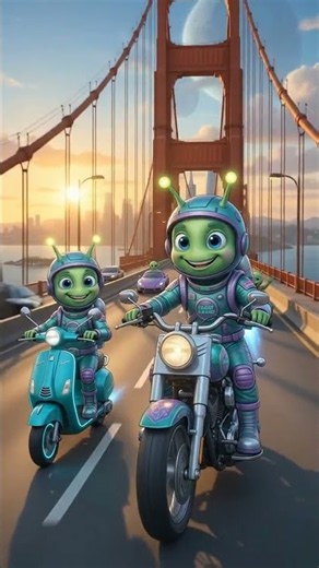 Alien Ride and Chill. #3danimation #alienfx #pixarstyle
