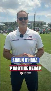 The temperature wasn't the only thing heating up 👀 #giants #nfl #jointpractice #shorts #nygiants