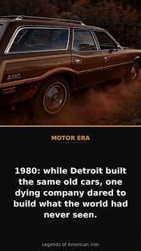 USA Old Cars | The 1980 Car That Invented the Crossover #carhistory