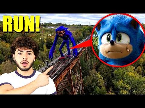 DRONE CATCHES SHIN SONIC & SONIC.EXE IN REAL LIFE!! (ON CAMERA)