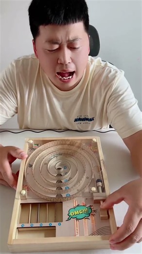 Wooden Marble Shooter Game! 🔵🎯 Fun Score Challenge #shorts #kidsgames #viral #funny