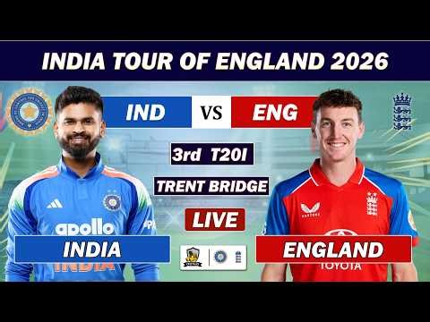 INDIA vs ENGLAND 3rd T20 MATCH LIVE COMMENTARY | IND VS ENG LIVE | IND MATCH LIVE TODAY