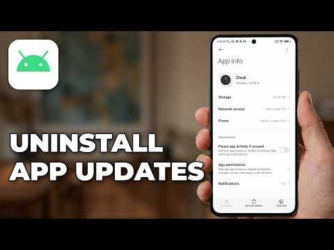 How to uninstall app updates on Android
