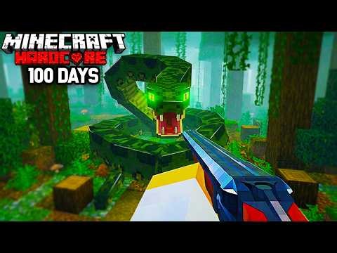 100 Days TRAPPED in THE JUNGLE in Minecraft Hardcore!