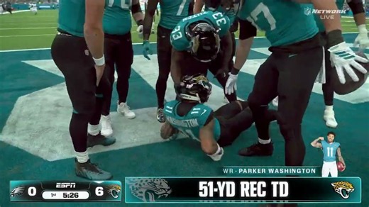 Parker Washington Zooms into the Endzone in London