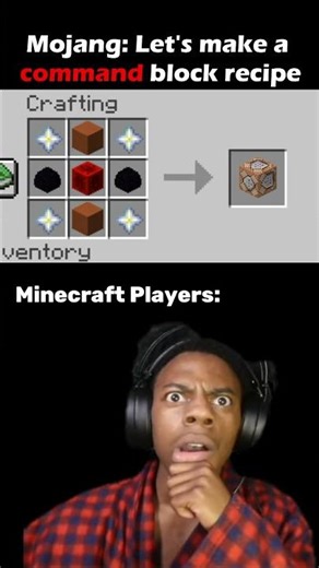 Minecraft Command Block Recipe 🤯 #minecraft