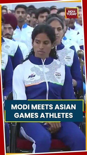 PM Modi Meets India’s Asian Games 2026 Contingent After 85-Medal Haul #shorts