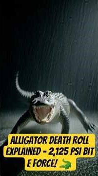 Alligator Death Roll Explained - 2,125 PSI Bite Force! 🐊 #shorts #alligator #wildanimal