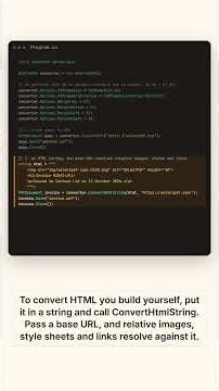 HTML to PDF in C#: convert a URL or an HTML string | SelectPdf