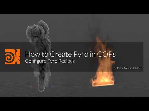 Houdini 22 | How to Create Pyro in COPs | Configure Pyro Recipes