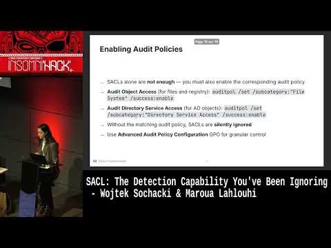 SACL: The Detection Capability You've Been Ignoring - Wojtek Sochacki & Maroua Lahlouhi