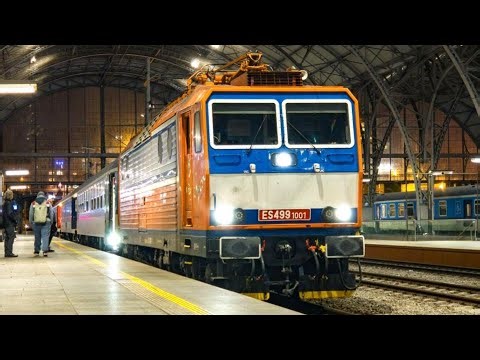 Czech Railways 362.001 (ES 499.1001) at Prague Main Station 🇨🇿 | Late Evening Departure