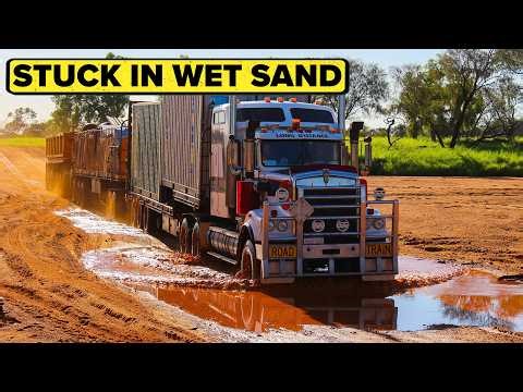 Steve Grahame's Road Train is Stuck in DEEP Mud | Outback Truckers Full Episode | S05 E09