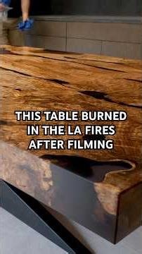 We Lost One of Our Favourite Tables From 2025 #pacificpalisadesfire #resin #woodworking #losangeles