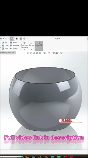 Modern Flower Pot Design in SolidWorks 🌿#SolidWorks #CAD #3dmodelingtutorial #flowerpot