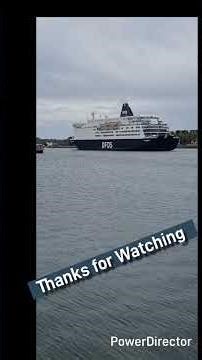 DFDS Princess Seaways Departing River Tyne Newcastle to Amsterdam #shorts #dfds #ferry