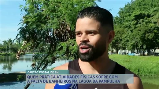 Falta de banheiros na Lagoa da Pampulha afeta frequentadores em BH