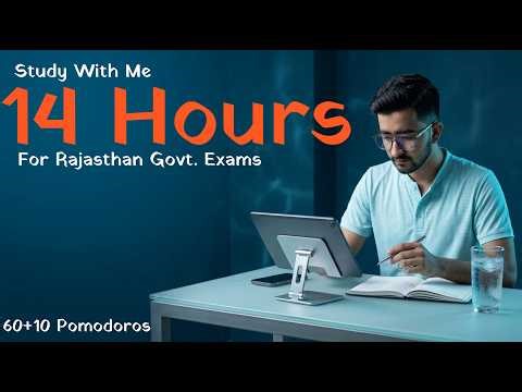 Live Study With Me for Rajasthan Exams | Track Your Life_Productive System & Setup With #xiomi #poco