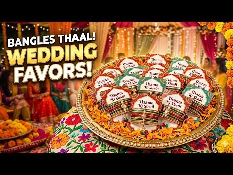 👰 Wedding Bangle Card Favors 💖 | Mehndi Gift Idea | DIY Surprise