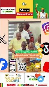 Prez Mahama Joins Ringway Assemblies of God for Communion and Thanksgiving Service | Discuss Ghana